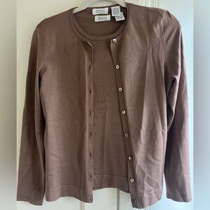 Barneys New York silk blend sweater set